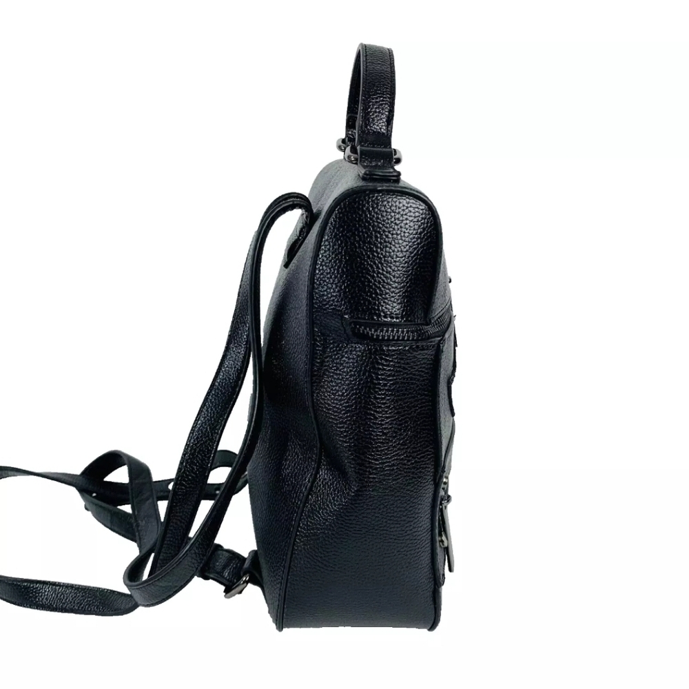 Dream Control Retro Patchwork Mini Backpack In Black - Picture 2 of 15